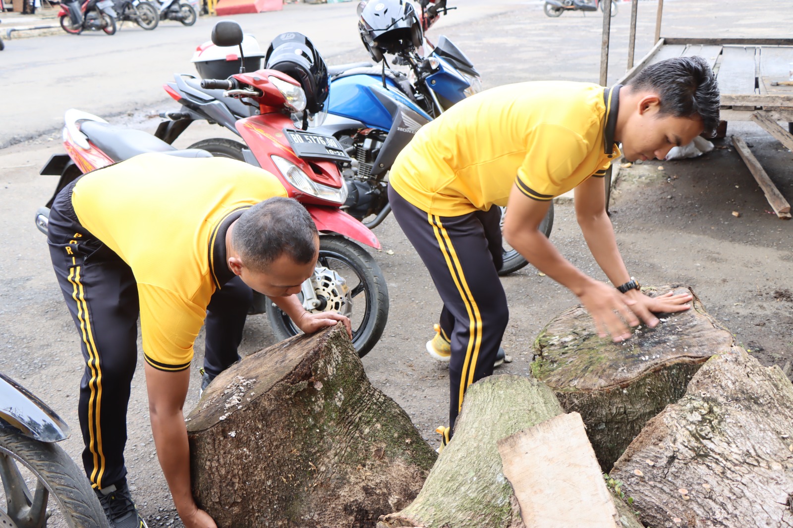Polres Bengkulu Utara Kurve, Wujudkan Lingkungan Mapolres Bersih dan Asri