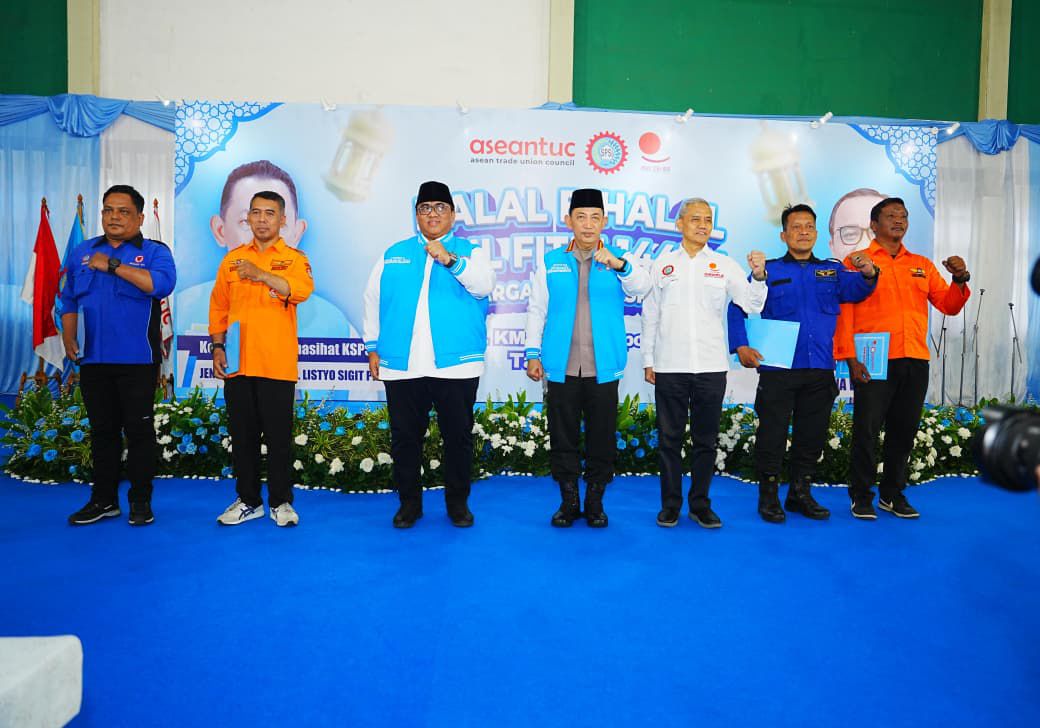 Halal Bihalal dengan Buruh, Kapolri Komitmen Perkuat Soliditas dengan Buruh, Ciptakan Iklim Investasi Kondusif