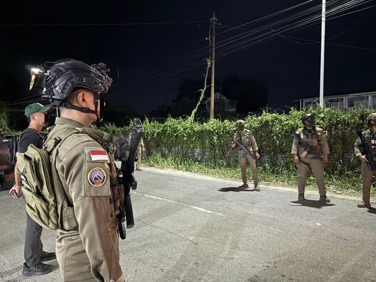 Patroli Gabungan dan Razia Malam di Nabire, Satgas Ops Damai Cartenz 2026 Amankan Senjata Tajam