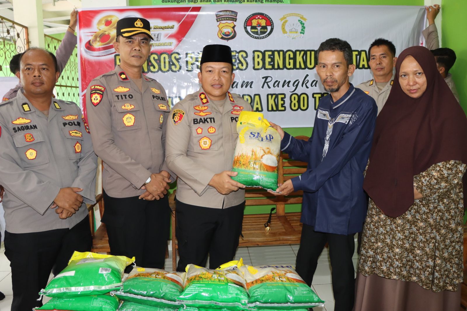 Sambut Hari Bhayangkara ke-80, Polres Bengkulu Utara Salurkan Bansos Sembako ke Panti Asuhan
