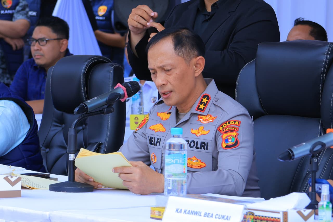 Polda Lampung Ungkap Empat Kasus Kejahatan Ekonomi, Amankan Rokok Ilegal hingga Merkuri